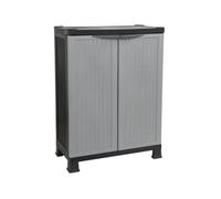 Armoire basse - 7H SEVEN HOUSE - 92x68x39cm - Résine - Extérieur - 1 étagère