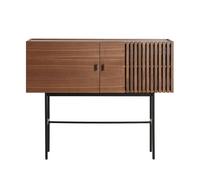 Armoire basse Array 120cm black lacquered metal base