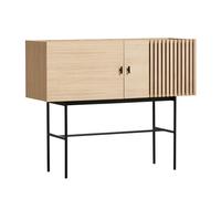 Armoire basse Array 120cm black lacquered metal base