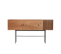 Armoire basse Array 180cm black lacquered metal base
