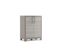 Kis armoire basse de jardin en résine gulliver low terrasse balcon 9752 Beige G