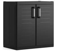 Keter Armoire de rangement basse Detroit XL Noir