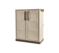 Art Plast Armoire de rangement S71/BT Beige et taupe 70 x 39 x H85,5 cm 2 portes battantes