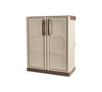 Art Plast Armoire de rangement S71/BT Beige et taupe 70 x 39 x H85,5 cm 2 portes battantes