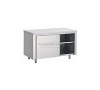 Armoire Basse Inox Portes Coulissantes - Profondeur 700 - - 1600x700Coulissante