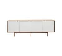 Armoire basse S1 avec avec portes blanches L 200 x D 50 x H 68 cm