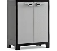 KETER Armoire Basse TITAN - Noir et Gris - 80 x 44 x 100 cm G