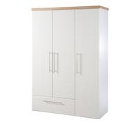 Armoire bébé 3 portes à fermeture douce nele blanc / chêne artisan TU