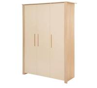 Armoire 3 portes à fermeture douce momo beige cashmere - chêne TU