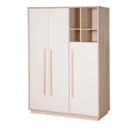 Armoire 3 portes 4 niches elva cachemire - noyer de virginie TU