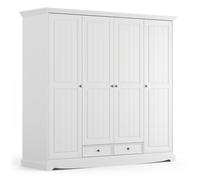 Armoire Belluno Elegante En Bois Massif Chêne Pin Teinté | 2026, 190 cm