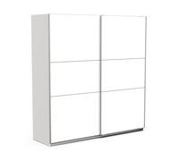 Armoire blanc mat - 2 portes coulissantes - 194,5 x 59,9 x 203 cm