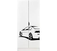 Armoire blanche deux portes - Voiture