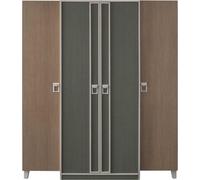 Armoire Bois Gris Grande Armoire Moderne JVmoebel