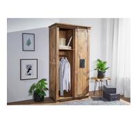 Armoire - Bois massifde manguier laqué (Bois naturel) - RAILWAY 116