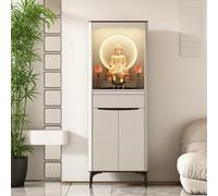 Armoire bouddhiste de style chinois, table de sanctuaire, table de niche de Bouddha, table avec rangement (135 x 40 x 188,5 cm)