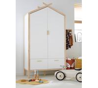 Armoire cabane ROBINSON blanc mate TU