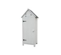 Armoire cabine de rangement 0.41m² blanc arm0805w