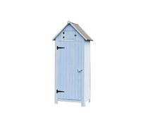 Armoire cabine de rangement 0.41m² bleu arm0805