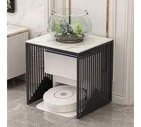 Armoire cachée multifonction et étagère de rangement, table d'appoint peu encombrante pour robot balayeur, idéale pour chambre, dortoir, balcon, couloir