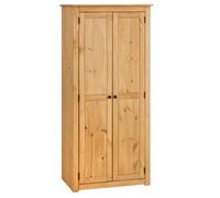 IDIMEX Armoire Cancun penderie avec 1 étagère derrière 2 Portes battantes, en pin Massif Finition teintée/cirée