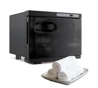 Armoire Chauffante pour Serviettes, Chauffe-Serviettes De 8l, Chauffage Très Rapide, Facile à Utiliser, Chauffe Rapide à 80℃, Chauffe-Serviettes Grande Capacité pour Soins du Visage, Salon De C Black