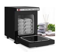 Armoire chauffe-serviettes professionnelle - Capacité de 5 L - Chauffage à 360° - Pour spa, salon, salle de sport, hôtel - Noir