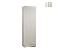 Armoire colonne de rangement multifonction avec porte et 2 étagères Gander