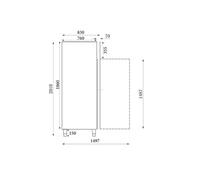 Armoire Congélateur Professionnel Inox 650 litres