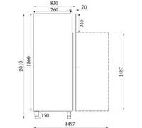 Armoire Congélateur Professionnel Inox 650 litres Combisteel 1 G