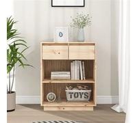 Vidaxl Armoire Console 60x34x75 Cm Bois De Pin Solide Marron