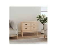 Vidaxl Armoire Console 90x40x78 Cm Bois De Pin Solide Marron