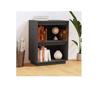 Armoire console Gris 60x34x75 cm Bois de pin solide813821