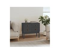 Armoire console Gris 90x40x78 cm Bois de pin solide821741