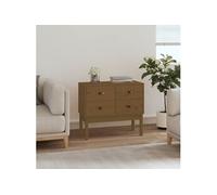 Armoire console Marron miel 90x40x78 cm Bois de pin solide821742