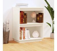 Armoire Console Noir 60x34x75 cm Bois de Pin Solide Meuble de Rangement vidaXL