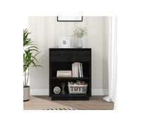 Buffet vidaXL Armoire console Noir 60x34x75 cm Bois de pin solide