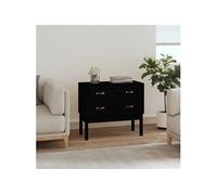 Armoire console Noir 90x40x78 cm Bois de pin solide821743