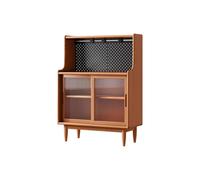 Armoire Console Table de rangement de cuisine en bois massif 100 x 40 x 120 cm, meuble de rangement de salon en bois de cerisier, meuble de rangement d'entrée simple Meuble de Rangement Buffet