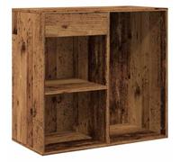 Armoire cosmétique aspect bois vieilli 80 x 40 x 75 cm avec tiroirs et compartiments, armoire moderne multi-usages, pour salon, chambre à coucher et couloir, peu encombrante et stable