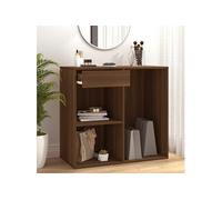 Armoire Cosmétique Chêne Fumé 80x40x75 cm Bois d'Ingénierie Dressing vidaXL