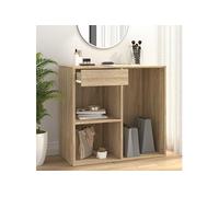 Armoire Cosmétique Chêne Fumé 80x40x75 cm Bois d'Ingénierie Dressing vidaXL