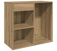 Armoire cosmétique en chêne artisanal, 80 x 40 x 75 cm, avec tiroirs et compartiments, espace de rangement moderne, pour chambre à coucher, salon, couloir