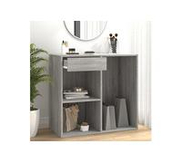 Vidaxl Armoire Cosmétique Sonoma Gris 80x40x75 Cm Bois D'ingénierie Marron
