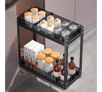 Armoire coulissante à 2/3 niveaux avec système de tiroirs pour un fonctionnement fluide, tiroirs coulissants pour salle de bain et cuisine