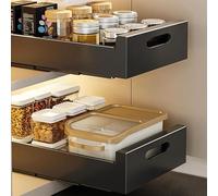 Armoire coulissante avec installation sans perçage, tiroir de rangement coulissant pour cuisine et salle de bain