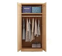 Armoire courte en bois massif non peinte - Armoire de rangement basse pour chambre à coucher - Armoire polyvalente à 1 couche - 160 x 60 x 40 cm - Meuble durable pour salon nized