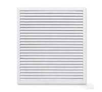 Armoire Couverture Cache-radiateur Moderne avec Grille à Persiennes Réglable Radiator Cover Couloir Corridor(9.84 x 9.84in/250 x 250mm)