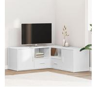 vidaXL Armoire d'angle 200x40x45 cm bois d'ingénierie Blanc