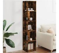 Armoire d angle Chêne fumé 33x33x164,5 cm Bois d ingénierie Ch G